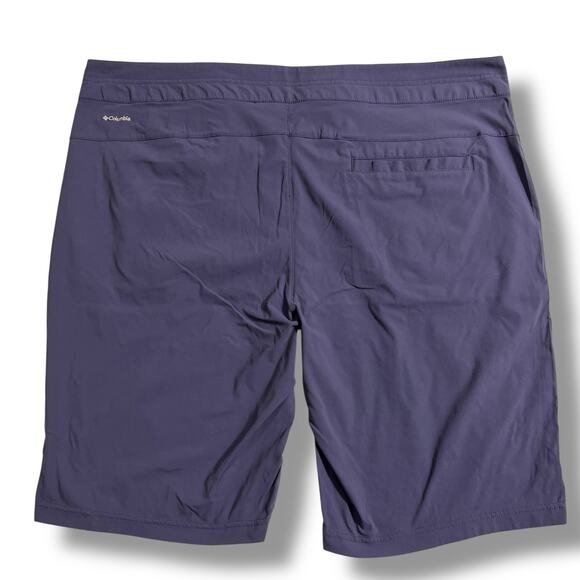 Columbia Womens Summer Hiking Bermuda Shorts Omni Shield Blue Size 22W - Picture 5 of 9